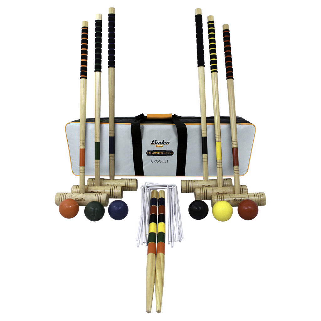 Baden G209-02-P2 Deluxe Series Croquet Set - 1